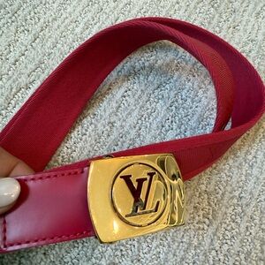 Louis Vuitton canvas belt